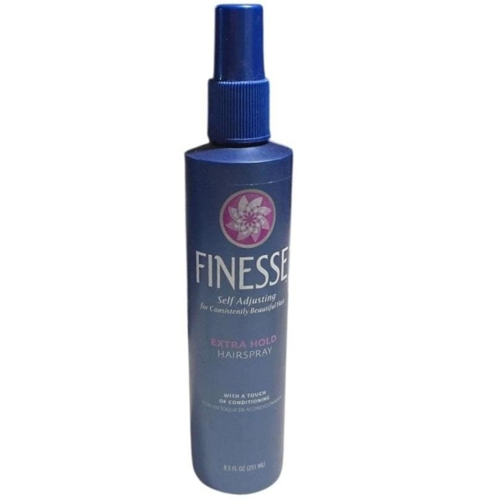 Finesse Self Adjusting Extra Hold Hairspray Pump 8.5 oz Blue Bottle discontinued
